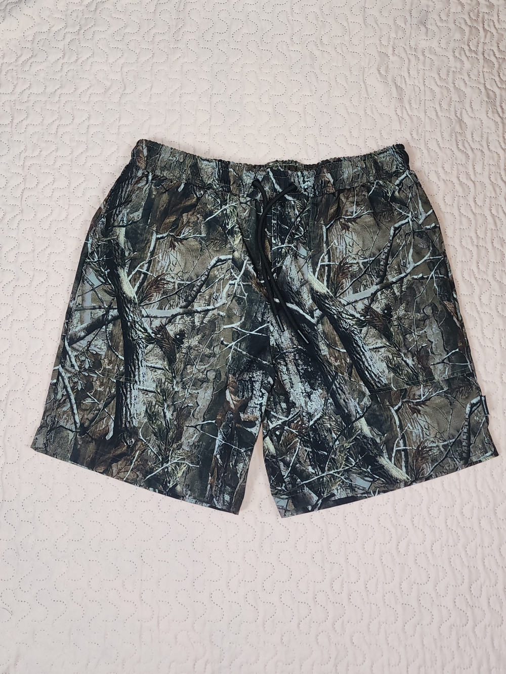 South Pole Men's Realtree Camo Elastic-Waist Shorts - Brown & Green
